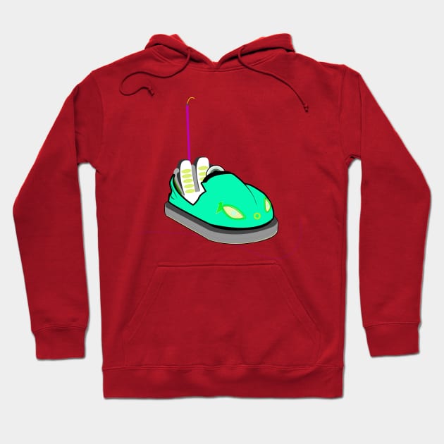 green car Hoodie by momomoma